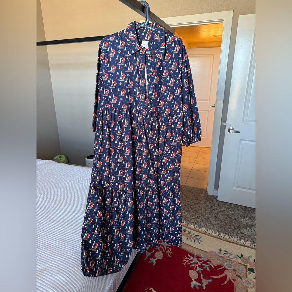 Bettina Tiered Shirt Dress Anthropologie Maeve